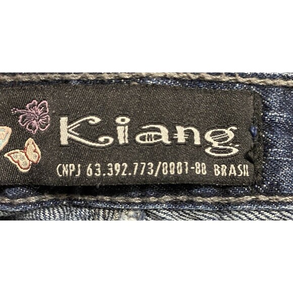 Kiang Brasil Denim Jean Shorts Women’s Sz 38 (US 4/6) Blue 100% Cotton 5" Inseam - Picture 4 of 11